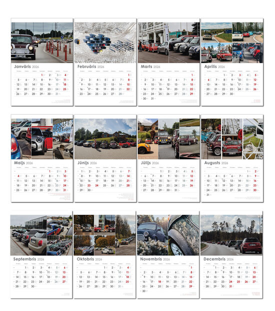 Minimania.lv 2026. gada sienas kalendārs