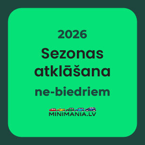 SEZONAS ATKLĀŠANA 2026 ne-biedriem