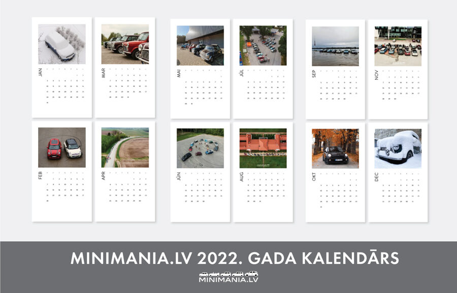 Minimania.lv 2022. gada galda kalendārs vertikāls